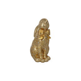 Deko-Hase aus goldenem Harz, H22x14x10
