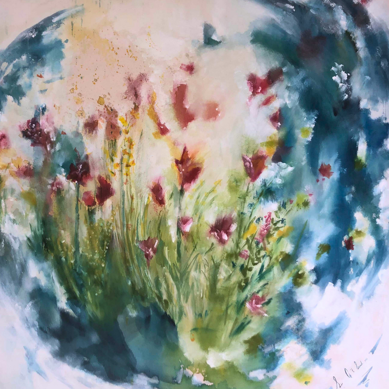 Art card with envelope 'dedicated embraced'