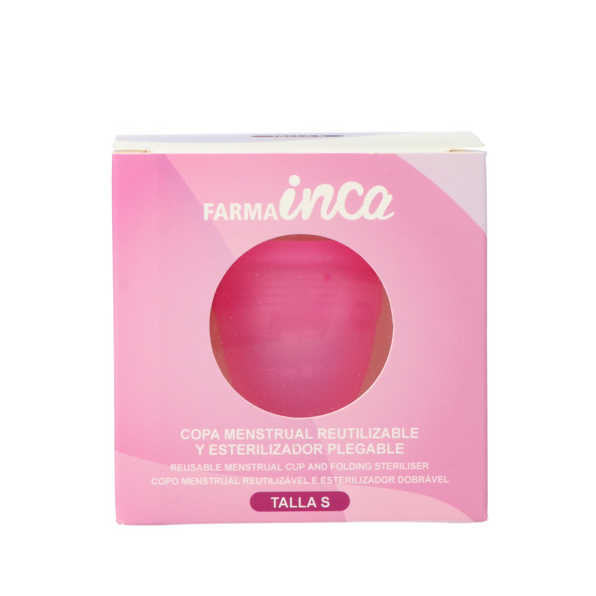 Inca Hair Bio-Menstruationstasse mit Tragetasche und Sterilisator – Größen S-M-L