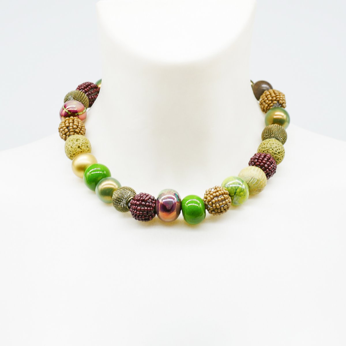 Collier Stephisimo "Bollywood", Oliv Brown