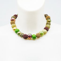 Collier Stephisimo "Bollywood", Oliv Brown