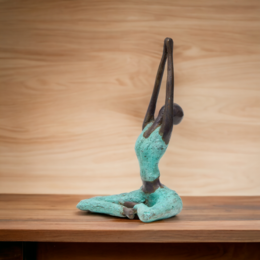 Bronze-Skulptur Yoga "Adeline" | by Hamidou | verschiedene Farben und Größen