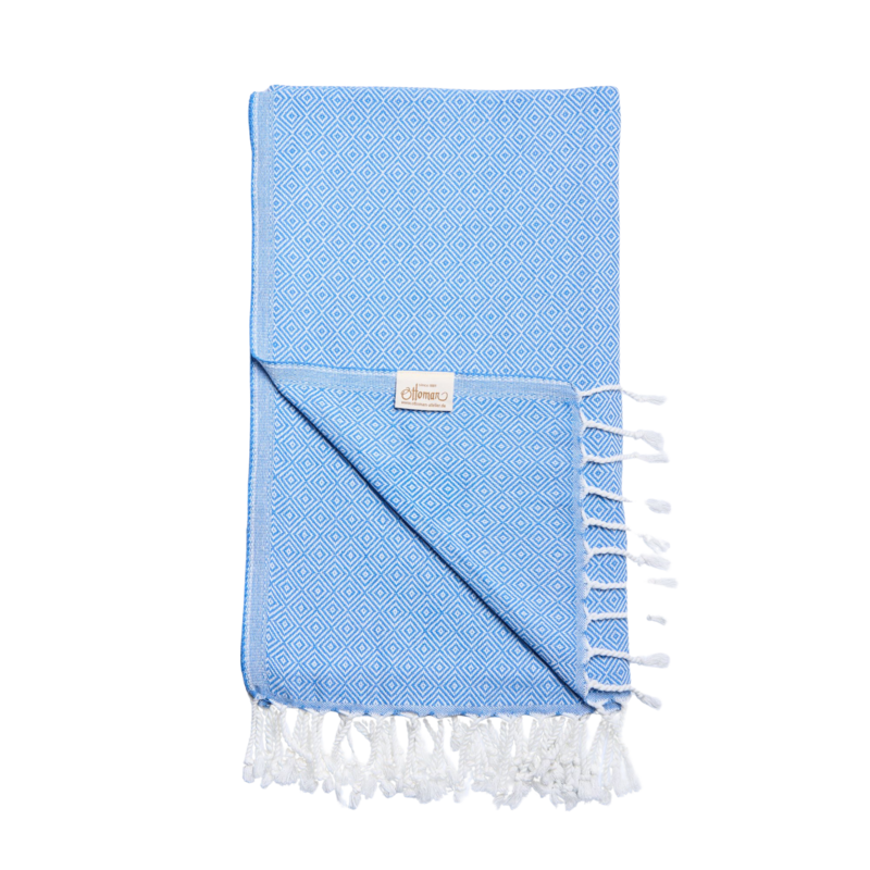 Hammam towel diamond / blue