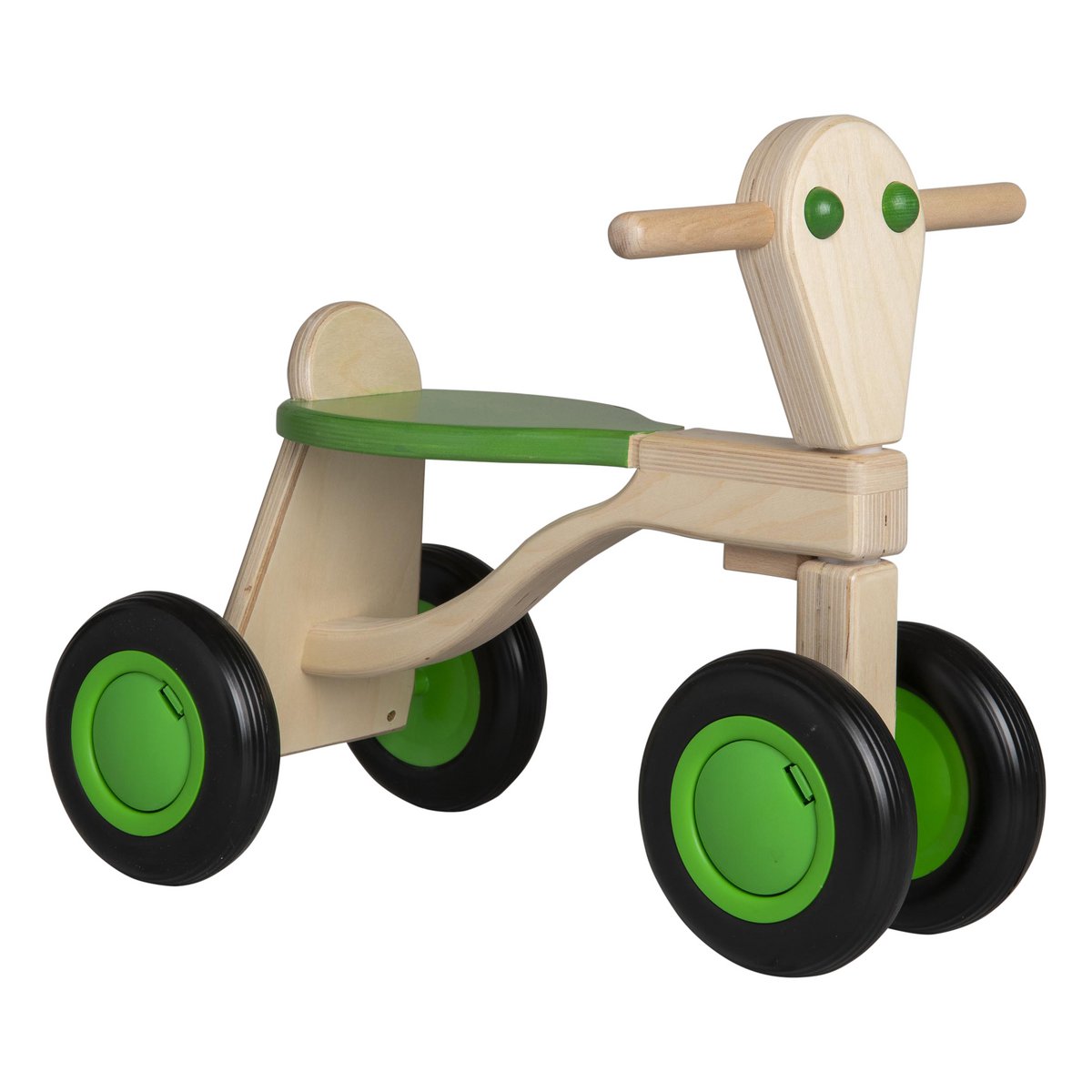 Van Dijk Toys Berken Houten Walking Bike From 1 Year - Green (Childcare Quality)