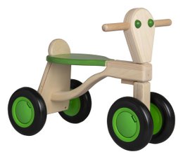 Van Dijk Toys Berken Houten Walking Bike From 1 Year - Green (Childcare Quality)