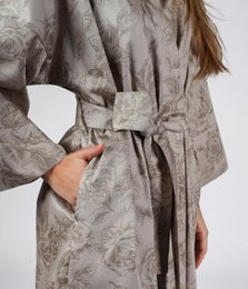 Badjas Kimono Rose Line Amandel