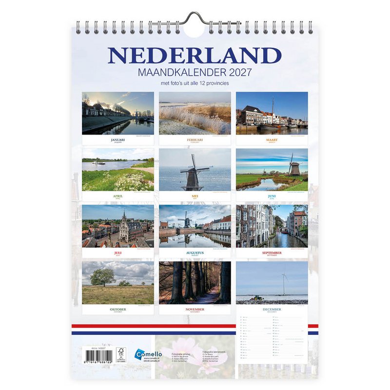 0004 Hollands månedskalender Vandmølle 2027