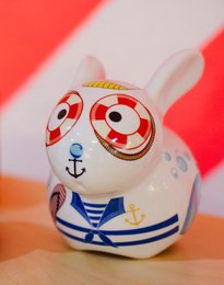 Big Money Bank, salvadanaio, porcellana, Rabbit Sailor