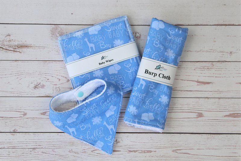 Nouveau coffret cadeau bébé, coffret cadeau Eco, bavoir bébé, lingettes bébé réutilisables, chiffon rot, cadeau nouvelle maman, bavoir dribble