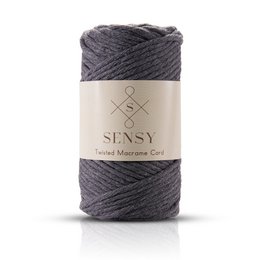 Sensy Premium 3 mm - cordoncino macramè a filo singolo in cotone riciclato al 100%.