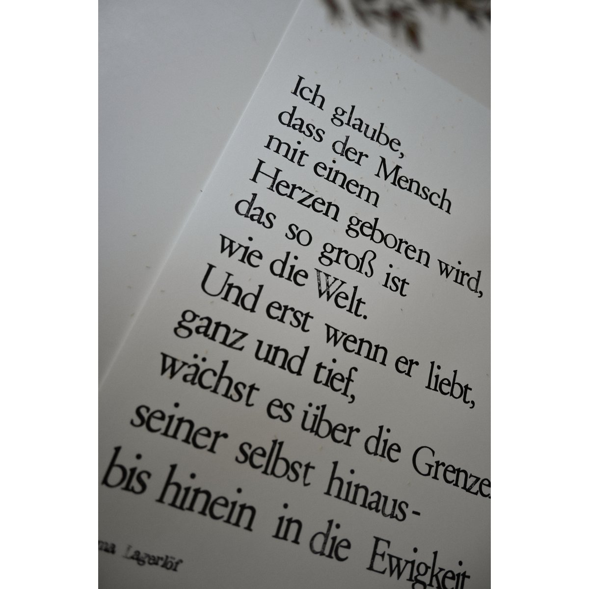 Kunstprint "Mensch With Heart" gestempelde muurschildering