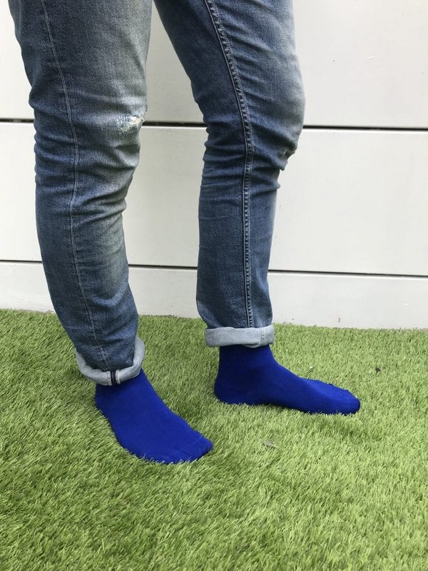 Bambocks Bamboo socks 4 pair Cobalt blue