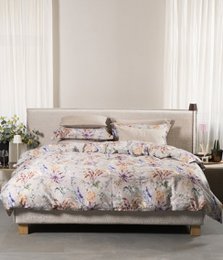 Completo biancheria da letto in rasatello Flora Costera Almond