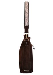 BOHO IBIZA BAG - Tracolla Rose (70cm) + Borsa Suede (Cacao)
