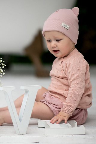 GRACE POWDER PINK Kindermütze