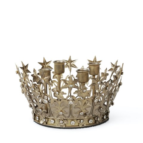 NOSTALGIE Adventskrone, golden