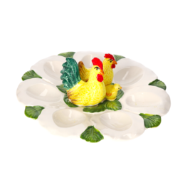 Family Egg Holder Ø 24 cm in Made in Italy Ceramic
