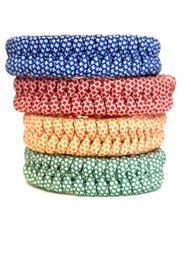 Heren armband gevlochten paracord blauw/wit