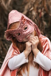 Rose guld paljetter kattemaske, karneval kostume til piger, smarte kjole kostume, katte tilbehør, gave til katteelskere, halloween katte kostume