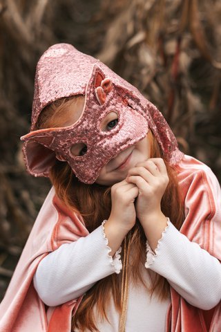 Rose gold sequins cat mask, carnival costume for girls, fancy dress costume, cat accessories, gift for cat lovers, halloween cat costume