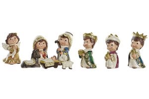 CHRISTMAS - BIRTH SET 9 RESIN 7X3X6 MULTICOLOR NV184189