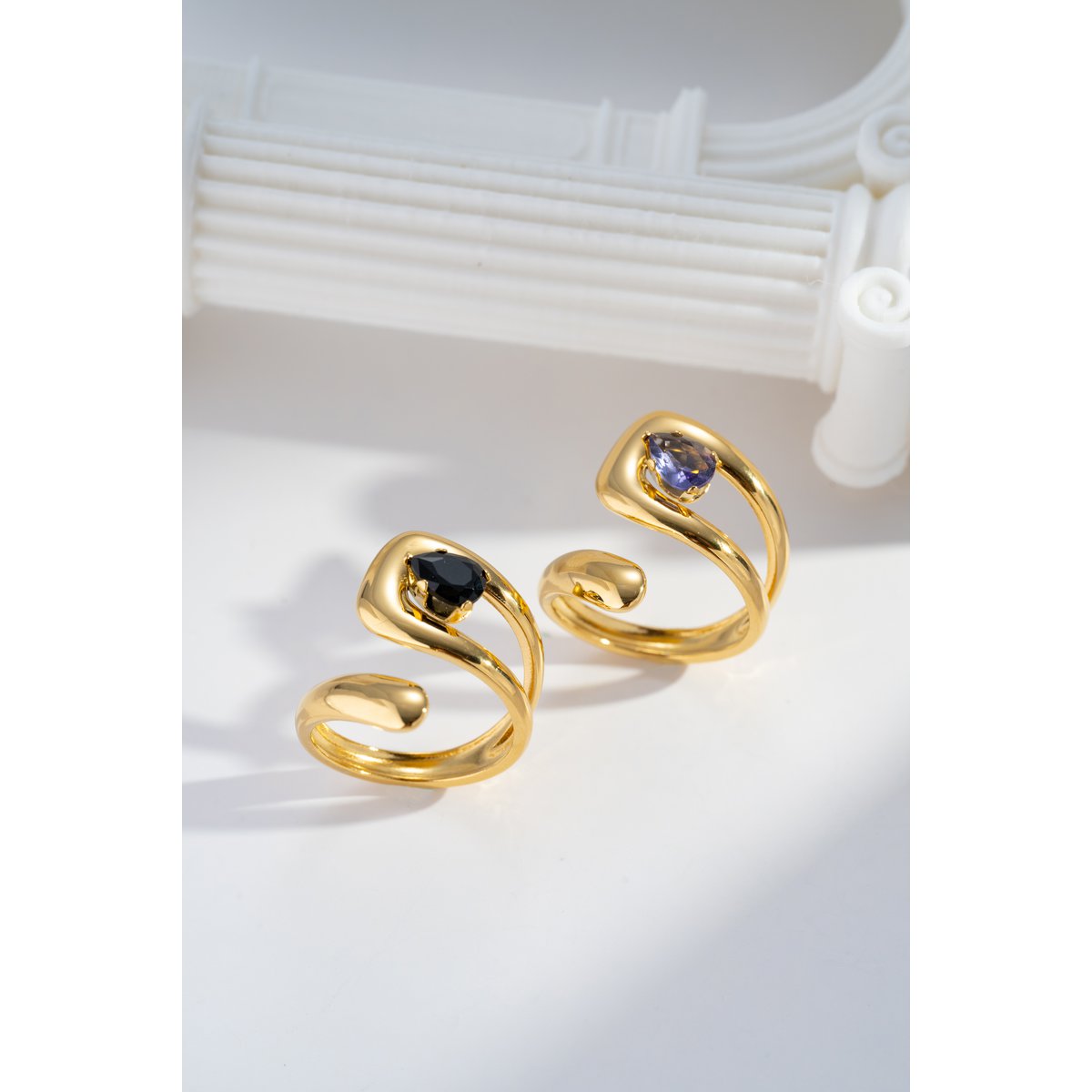 Adjustable Women Golden Woman Black Purlette Elegant Trendy