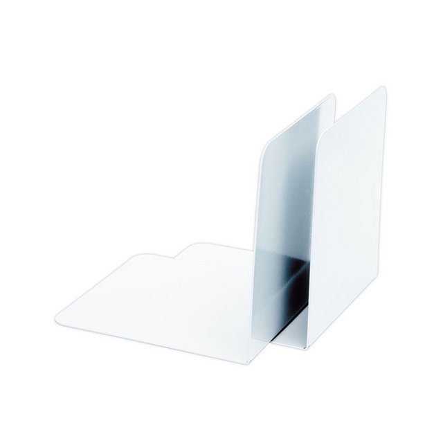 Sujetalibros Alco 85x140x140mm metal por 2 piezas blanco
