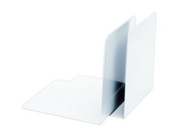 Boekensteun Alco 85x140x140mm metaal per 2 stuks wit