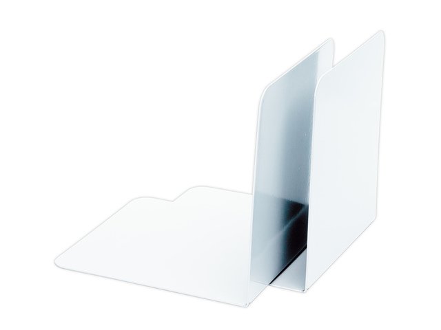 Fermalibri Alco 85x140x140mm metallo per 2 pezzi bianco