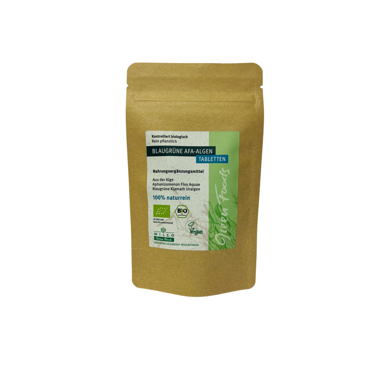 Pellet z alg AFA organiczny, 150 sztuk w woreczku stojącym