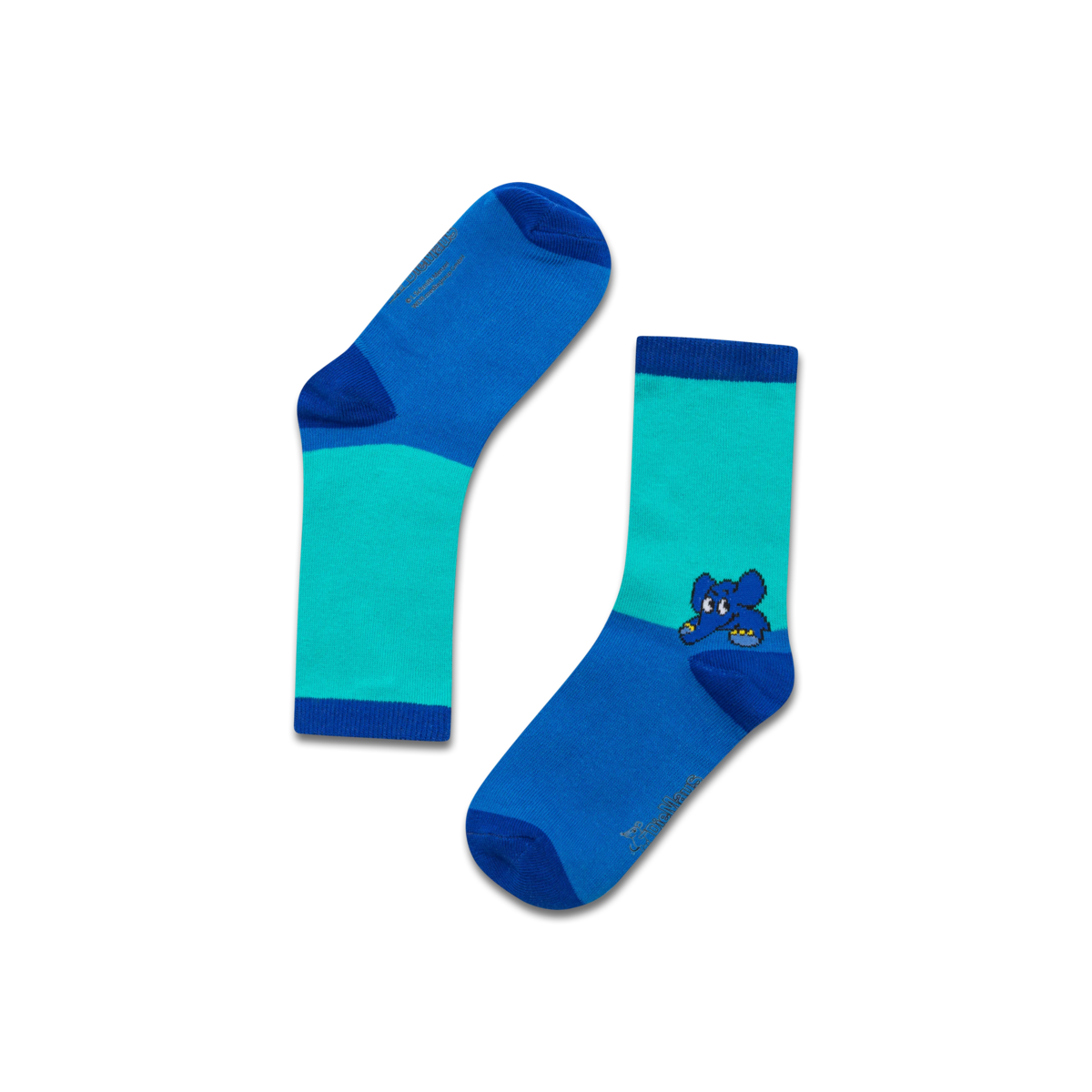 koaa – The Elephant “Guck-Guck” – Socks green/purple/navy