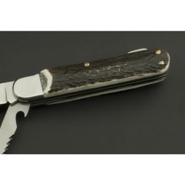 ED MAHONY Wildlife Duo zakmes, hert handvat, 440C