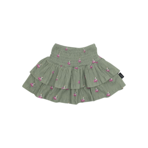 Summer skirt print flamingo