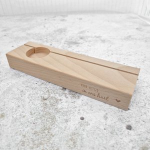 tea light & card holder forever in our hearts