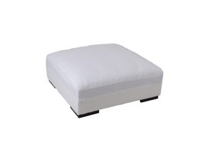 J-Line onderstel Poef Monaco Exclusief Hoes - textiel - wit