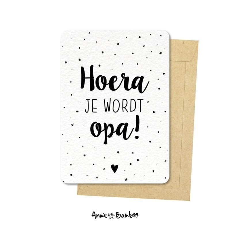 UDSALG Postkort - Hurra du bliver bedstefar!