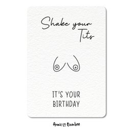 Postkarte - Schüttle deine Titten, es ist dein Geburtstag