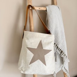 BuckleBag star latte (canvas) NEW