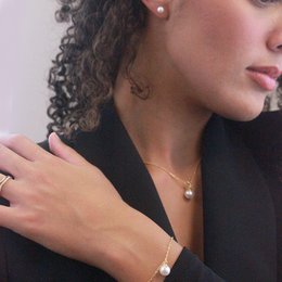 Mother of pearl Trio Sets - Gold and Crystal