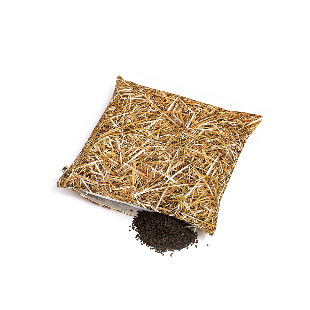 STROH - Kissen gefüllt mit Buchweizenschalen - 40x40 cm