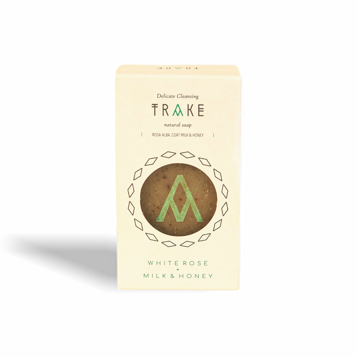 DELICATE CLEANSING NATURAL SOAP (ROSA ALBA, GOAT MILK & HONEY)