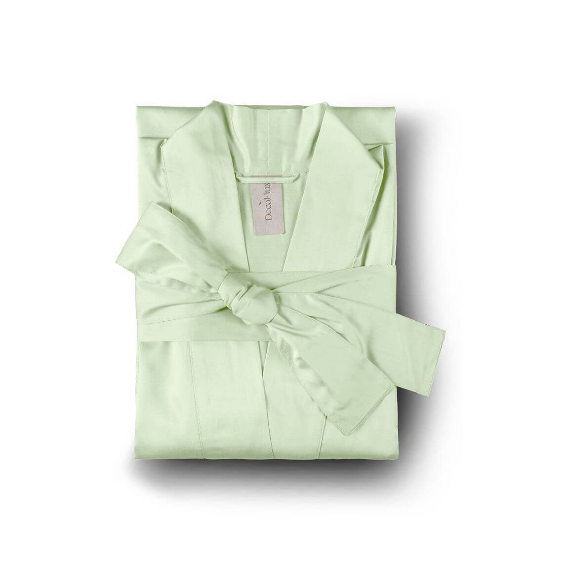 Albornoz kimono satén Solid Sweet Lime