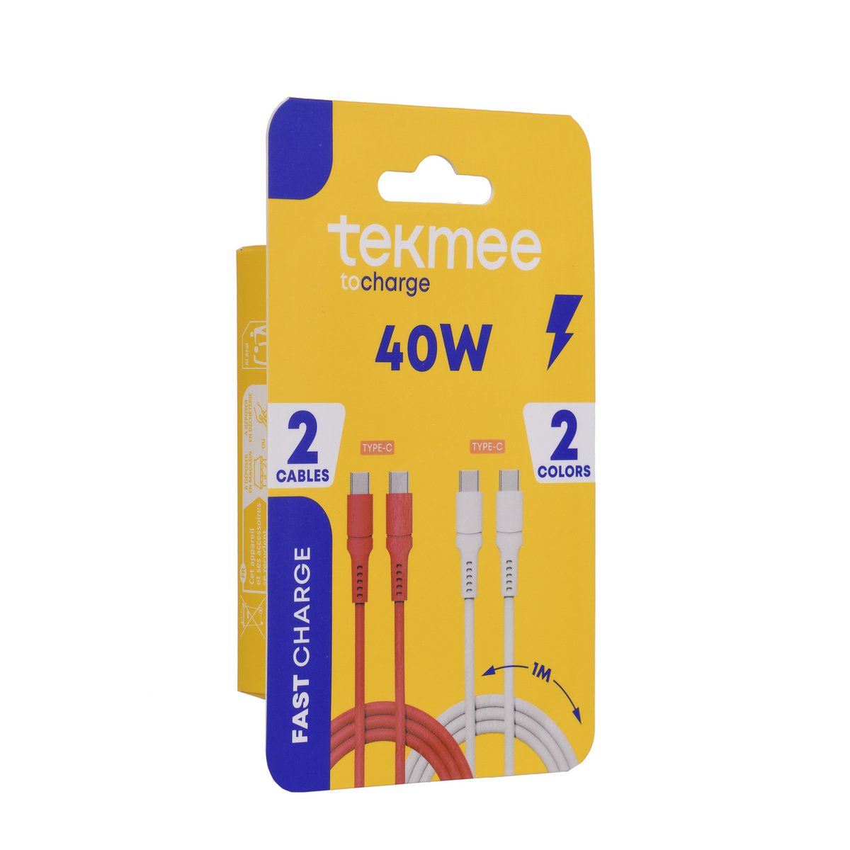 Typ-C zu Typ-C 1m Kabel Duo-40W Schnelllast