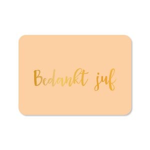 Greeting card Thank you teacher (with gold foil)