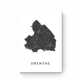 Drenthe Province Map - Map Poster