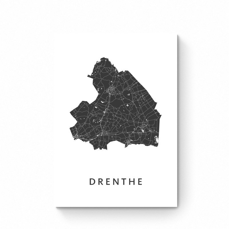 Drenthe Province Map - Map Poster
