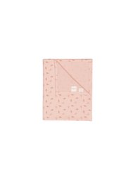 A soft, pink decorative pillow for a child's room, featuring a simple geometric pattern. The pillow measures 80cm x 100cm and is suitable for use in a crib or nursery.