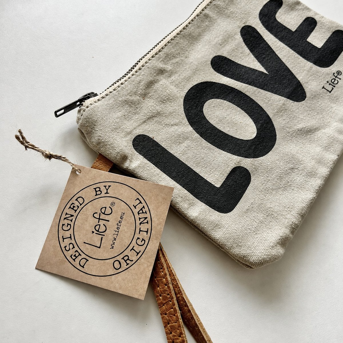 Clutch LOVE (canvas) handpainted NEW 