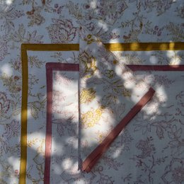 Placemat 'Flower' Ochre Yellow