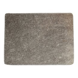 Placemat cowhide rectangle gray 30x40cm
